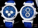 Luxury Replica Patek Philippe Double-faced reversible Watch 50mm Blue Dial